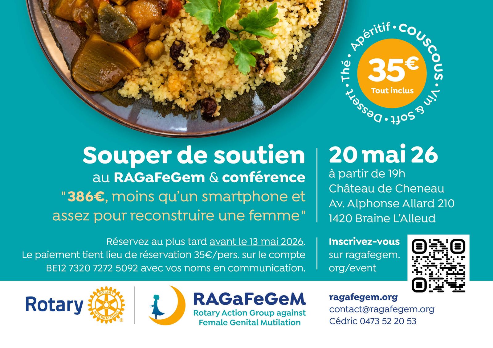 Souper de soutien au RAGaFeGem & Conférence — Constituons ensemble notre équipe